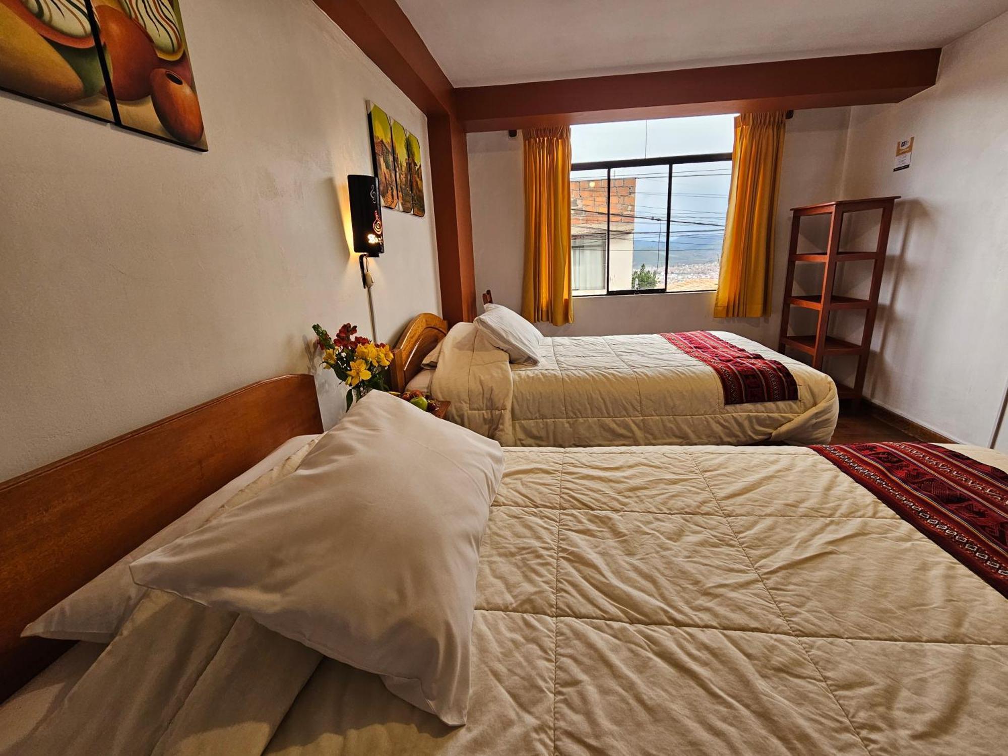 Hostal Con Vista A La Ciudad Santa Ana Cuzco Esterno foto