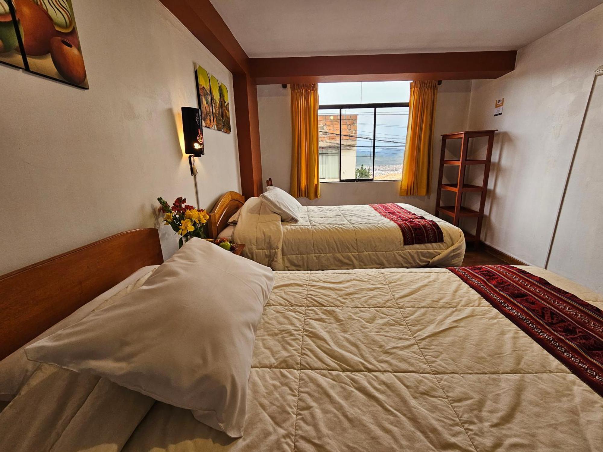 Hostal Con Vista A La Ciudad Santa Ana Cuzco Esterno foto